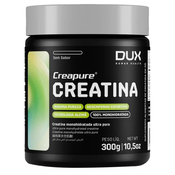 Creatina Monohidratada 100% Creapure Sem Sabor Pote 300g