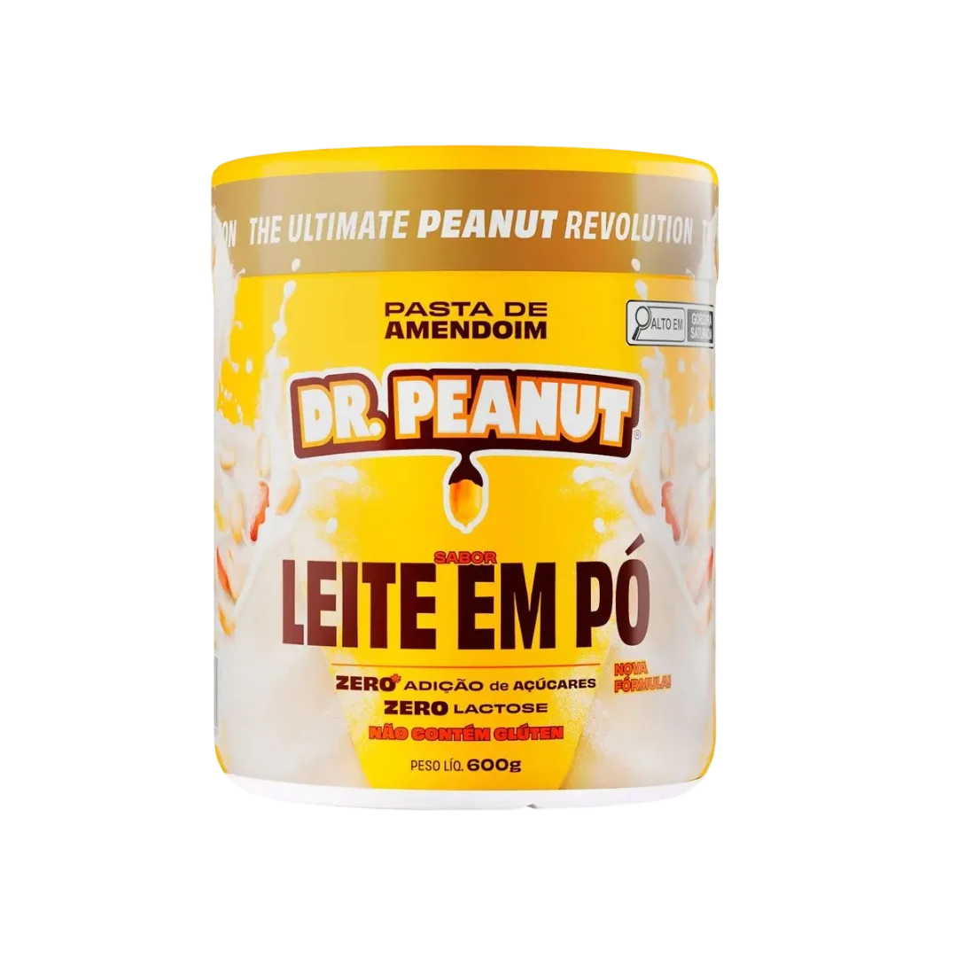 Pasta de Amendoim Dr.Peanut (600g) Leite em Pó