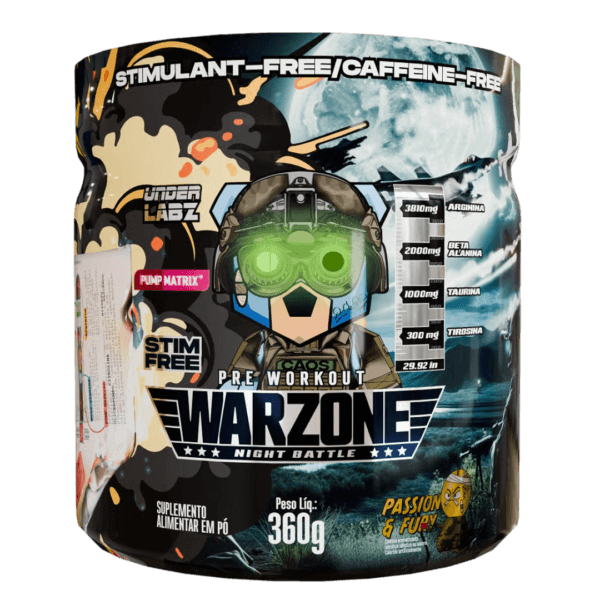 Warzone Night Battle - Pré-treino Livre de Estimulantes (360g) - Under Labz
