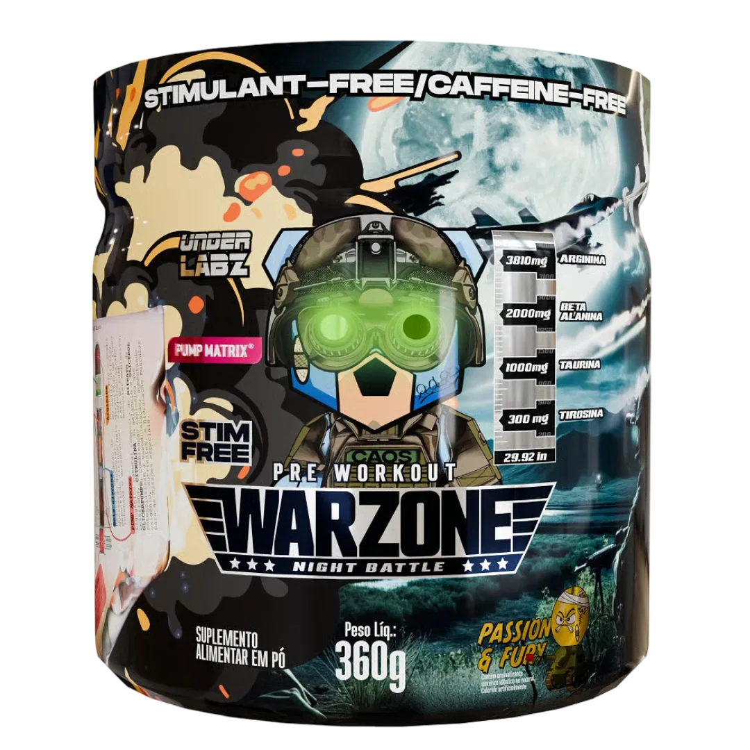 Warzone Night Battle - Pré-treino Livre de Estimulantes (360g) - Under Labz