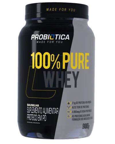 100% Pure Whey Probiótica 900g