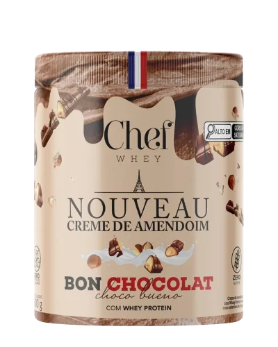 Pasta De Amendoim Chef Whey 600g Sabor Choco Bueno