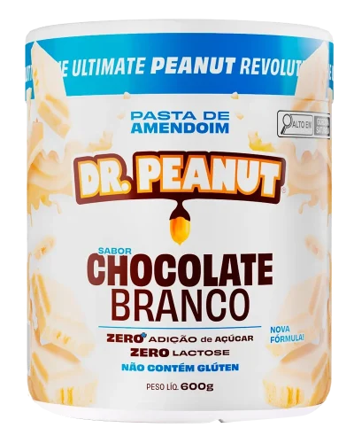 Pasta de amendoim Dr. Peanut sabor Chocolate Branco