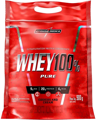 Whey 100% integralmedica refil 900g